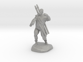 Half-orc pirate with Hammer and Net in Aluminum