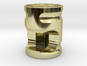 SNR BOT is a lanyard bead, bottle opener, and tool in 18k Gold Plated Brass