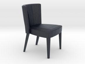 Miniature Fama Torico Chair - Fama in Black PA12: 1:12