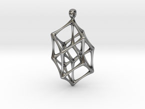 TESSERACT in Antique Silver