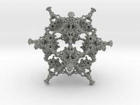 Rotated Icosahedron in Gray PA12