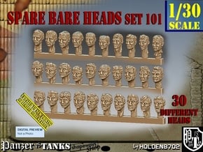 1/30 BareHeads Set101 in Smooth Fine Detail Plastic