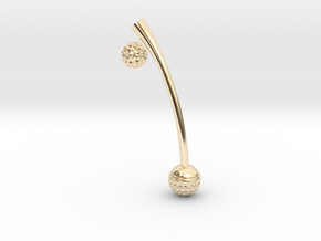 Ball Weighted Earring (without post) in 14k Gold Plated Brass