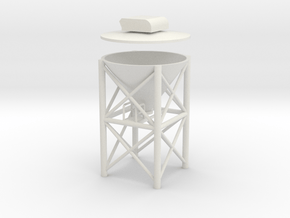 'N Scale' - 1" PVC Dust Collector in White Natural Versatile Plastic