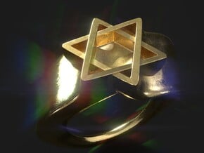 Ring David Star Size 9 in 14K Yellow Gold