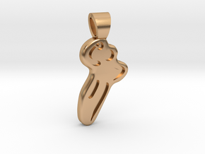 Handball [pendant] in Polished Bronze