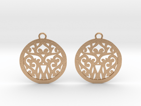 Elaine earrings in Natural Bronze: Small
