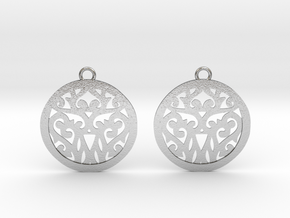 Elaine earrings in Natural Silver: Small