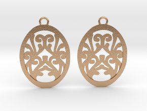 Olwen earrings in Natural Bronze: Small