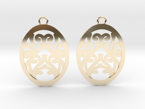 Olwen earrings in 14k Gold Plated Brass: Small