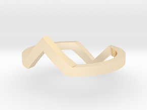 Square Illusion Ring in 14k Gold Plated Brass: 5 / 49