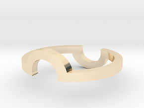Circle Illusion Ring in 14k Gold Plated Brass: 5 / 49