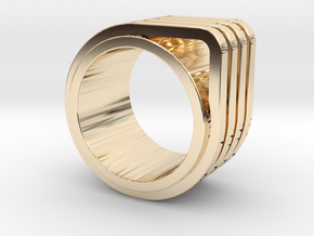 AVIV - Bauhaus TLV inspired in 14k Gold Plated Brass: 7 / 54
