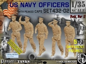 1/35 USN Officers Set432-02 in Tan Fine Detail Plastic