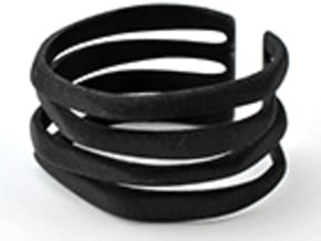 Rocker Coil Bracelet in Black Natural Versatile Plastic