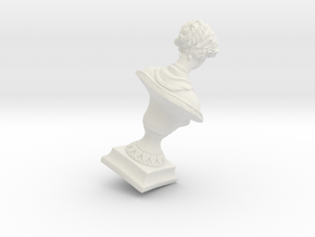 15 mm Height Diorama Sculpture in White Natural Versatile Plastic