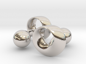 Möbius Cufflinks in Platinum