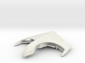 Romulan Ar'kif Tactical Warbird in White Natural Versatile Plastic