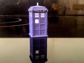 1:76 scale TARDIS in Full Color Sandstone