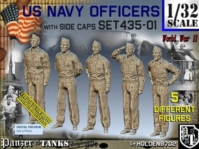 1/32 USN Officers Set435-01 in Tan Fine Detail Plastic