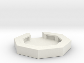 flak emplacement scale 1/285 in White Natural Versatile Plastic