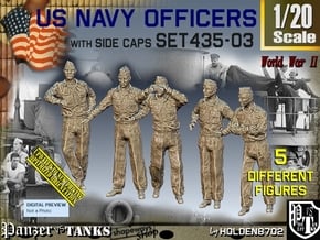 1/20 USN Officers Set435-03 in White Natural Versatile Plastic