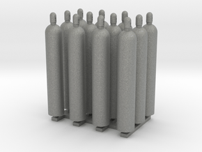 1:48 Gas Cylinders Pack of twelve  in Gray PA12