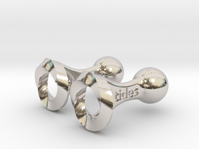 Tides Medical Cufflinks in Rhodium Plated Brass