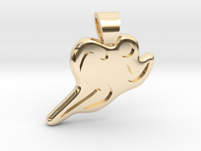 Athletics [pendant] in 14k Gold Plated Brass