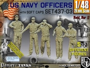 1/48 USN Officers Set437-03 in Smooth Fine Detail Plastic