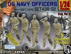 1/24 USN Officers Set438-02 in White Natural Versatile Plastic