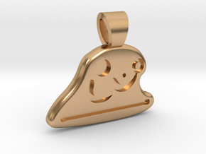 Table tennis [pendant] in Polished Bronze
