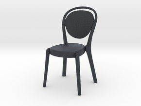 Miniature Parisienne Chair - Capellini in Black PA12: 1:12
