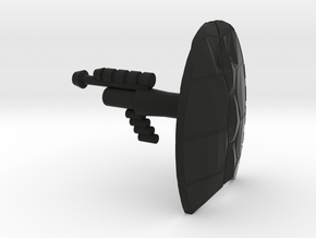 Lobros Laser Pistol and Shellback Shield in Black Natural Versatile Plastic