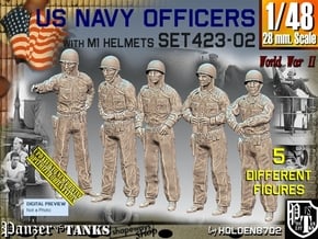1/48 USN Officers Set423-02 in Tan Fine Detail Plastic