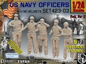 1/24 USN Officers Set423-03 in White Natural Versatile Plastic