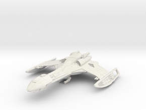 Klingon Cartar Class  HvyCruiser in White Natural Versatile Plastic