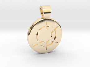 Star Realms [pendant] in 14k Gold Plated Brass