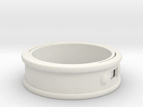 NFC Band size 14.5 US (74 mm circumference) in White Premium Versatile Plastic