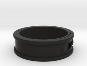 NFC Band size 14.5 US (74 mm circumference) in Black Premium Versatile Plastic