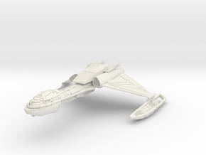 Klingon D5 Refit BOP BattleCruiser 5.3" long in White Natural Versatile Plastic