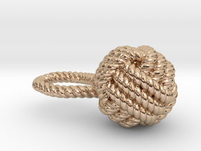 Knot pendant in 14k Rose Gold