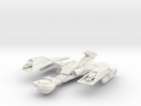 Klingon KaBar Class BattleCruiser refit in White Natural Versatile Plastic