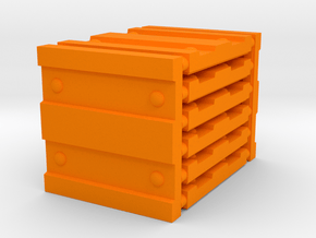 3 x 3 Wide Corrugation Set in Orange Processed Versatile Plastic