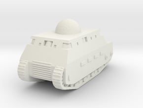 Fiat 2000 Italian WW1 Tank - 1/285 (Qty. 1) in White Natural Versatile Plastic