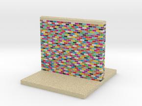 mini display base color wall with sidewalk medium in Full Color Sandstone