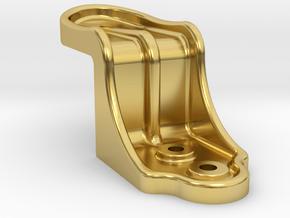 Dunham Co End Door Stop - 2.5" scale in Polished Brass