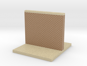 mini display base wall with sidewalk medium in Full Color Sandstone