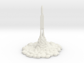 Titan 4b Rocket in White Natural Versatile Plastic