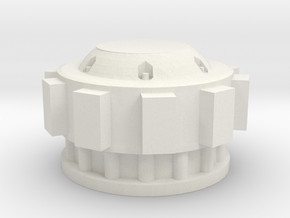 Imperial Knight Main Reactor extension in White Natural Versatile Plastic